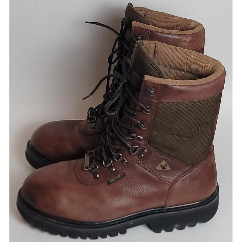 Rocky Ranger Gore-tex Men's Waterproof Brown Leather Hiking Work‎ Boots Size 8M